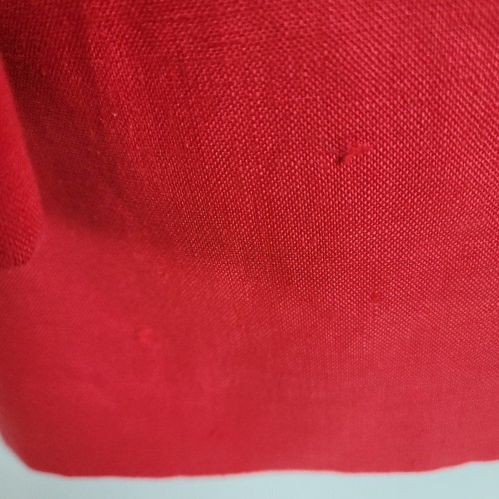 Moygashel 100% Linen - Fully Lined - Red Blazer. Made In Guatemala - Sz Small - Picture 10 of 16